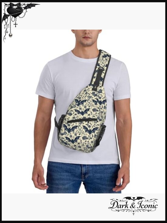 Bat Sling Backpack Hiking Daypack Crossbody Sports Lightweight Chest Bag main image 5